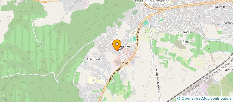 localisation de l'entreprise MONSIEUR SOFIANE BOUHJAR  LE LUC