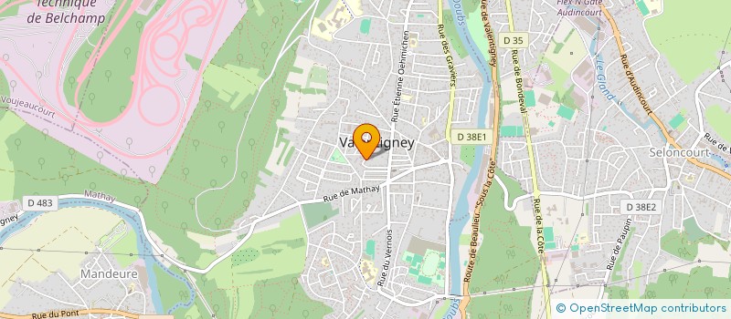 localisation de l'entreprise MONSIEUR SOFIANE BOUKAOUI  VALENTIGNEY