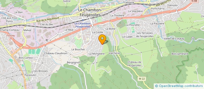 localisation de l'entreprise MONSIEUR SOFIANE BOUZEMBOUA  LE CHAMBON-FEUGEROLLES