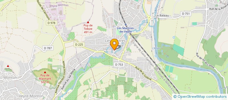 localisation de l'entreprise MONSIEUR SOFIANE BRAZZI  LES MARTRES-DE-VEYRE