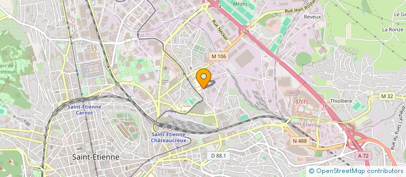 localisation de l'entreprise MONSIEUR SOFIANE CHABANA  SAINT-ETIENNE