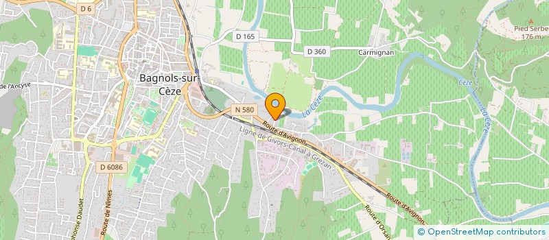 localisation de l'entreprise MONSIEUR SOFIANE DELHELLE  BAGNOLS-SUR-CEZE