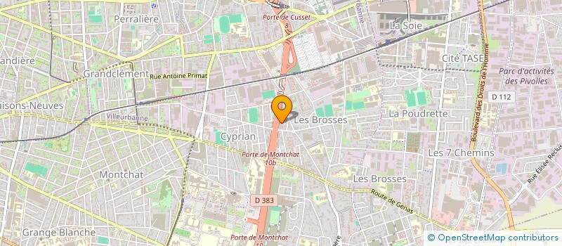 localisation de l'entreprise MONSIEUR SOFIANE DJEMAOUN  VILLEURBANNE