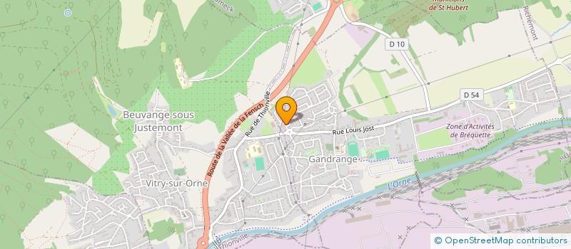 localisation de l'entreprise MONSIEUR SOFIANE GUITOUNE  GANDRANGE