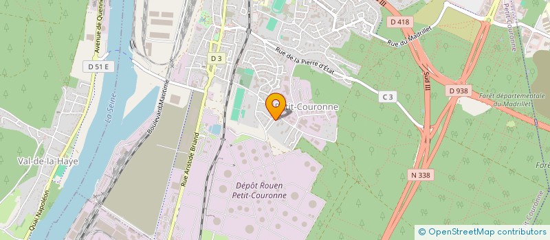 localisation de l'entreprise MONSIEUR SOFIANE HADJI  PETIT-COURONNE