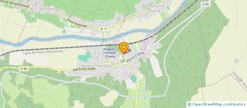 localisation de l'entreprise MONSIEUR SOFIANE HAMMAMI  NOGENT-L'ARTAUD