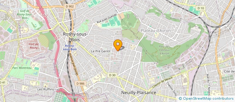 localisation de l'entreprise MONSIEUR SOFIANE HAMMOUTI à ROSNY-SOUS-BOIS