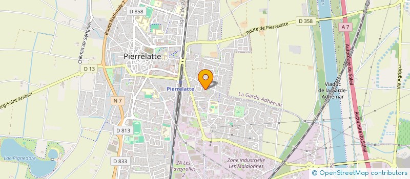 localisation de l'entreprise MONSIEUR SOFIANE HAMZIA  PIERRELATTE