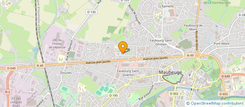 localisation de l'entreprise MONSIEUR SOFIANE HEBIB  MAUBEUGE