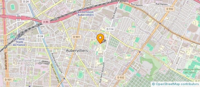 localisation de l'entreprise MONSIEUR SOFIANE KAABACHE  AUBERVILLIERS