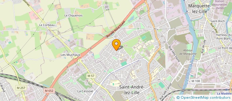 localisation de l'entreprise MONSIEUR SOFIANE KACHOUR  MARQUETTE-LEZ-LILLE