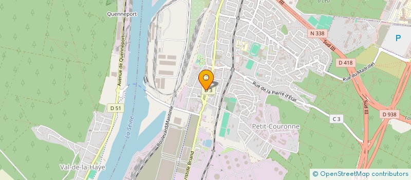 localisation de l'entreprise MONSIEUR SOFIANE KERNOUA  PETIT-COURONNE