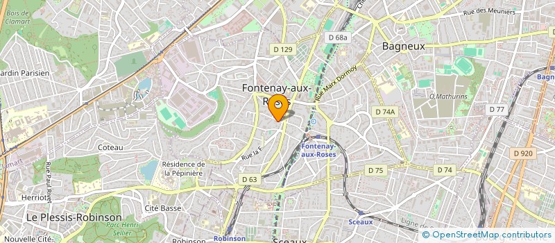 localisation de l'entreprise MONSIEUR SOFIANE KRIDANE à FONTENAY-AUX-ROSES