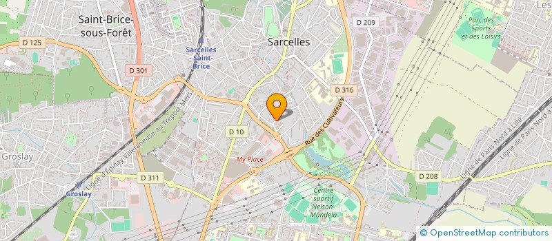 localisation de l'entreprise MONSIEUR SOFIANE KRIMI  SARCELLES