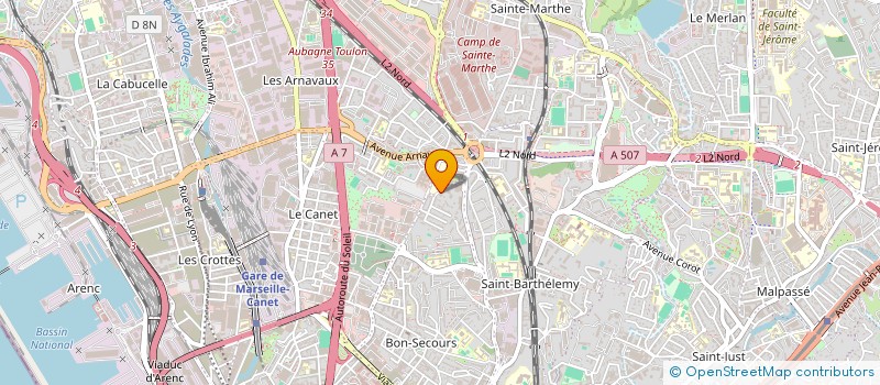 localisation de l'entreprise MONSIEUR SOFIANE LAIREDJ PRUDENT à MARSEILLE 14EME
