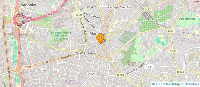 localisation de l'entreprise MONSIEUR SOFIANE LANGLOIS à MONTREUIL