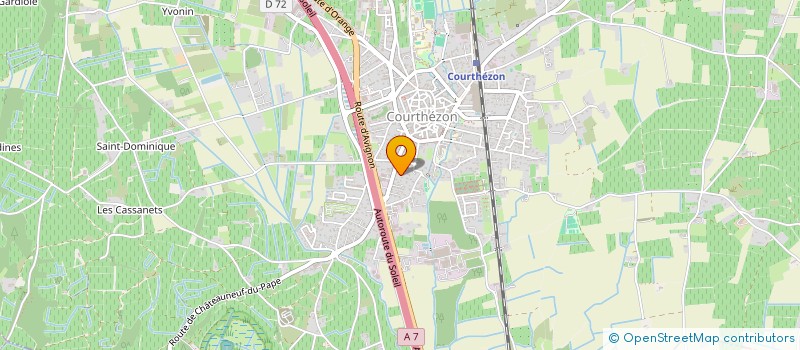 localisation de l'entreprise MONSIEUR SOFIANE LEGER  COURTHEZON