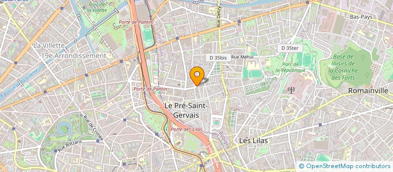 localisation de l'entreprise MONSIEUR SOFIANE MEROUANI à LE PRE-SAINT-GERVAIS