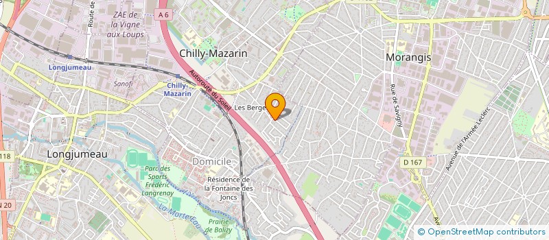 localisation de l'entreprise MONSIEUR SOFIANE MEZIANI  CHILLY-MAZARIN