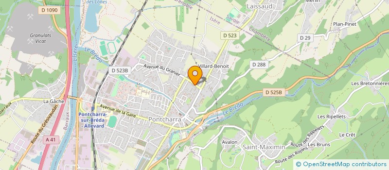 localisation de l'entreprise MONSIEUR SOFIANE MICHELLAND  PONTCHARRA