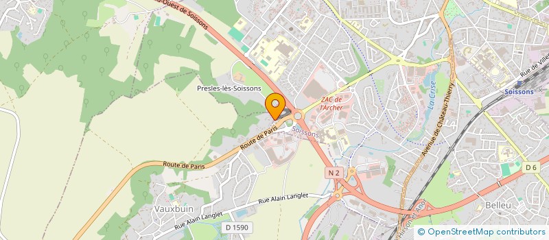 localisation de l'entreprise MONSIEUR SOFIANE MKADMI  VAUXBUIN