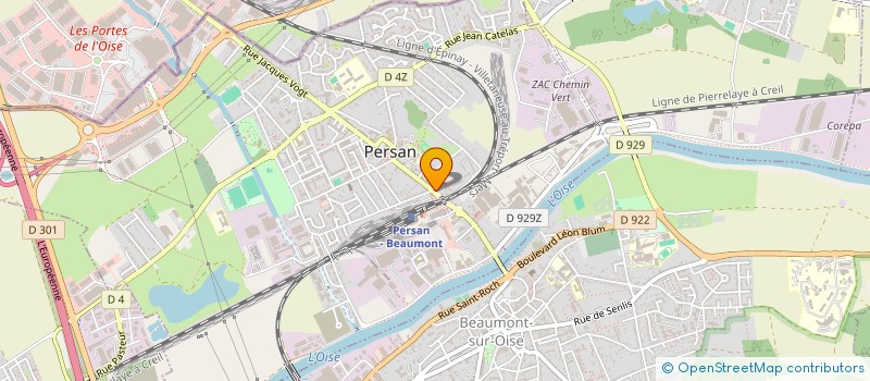 localisation de l'entreprise MONSIEUR SOFIANE NUNES DE SOUSA  PERSAN