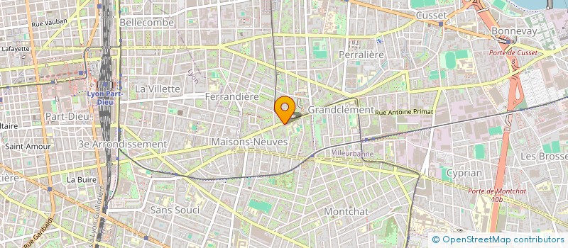 localisation de l'entreprise MONSIEUR SOFIANE OUAHEK  VILLEURBANNE