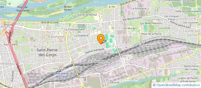 localisation de l'entreprise MONSIEUR SOFIANE OUARROUD  SAINT-PIERRE-DES-CORPS