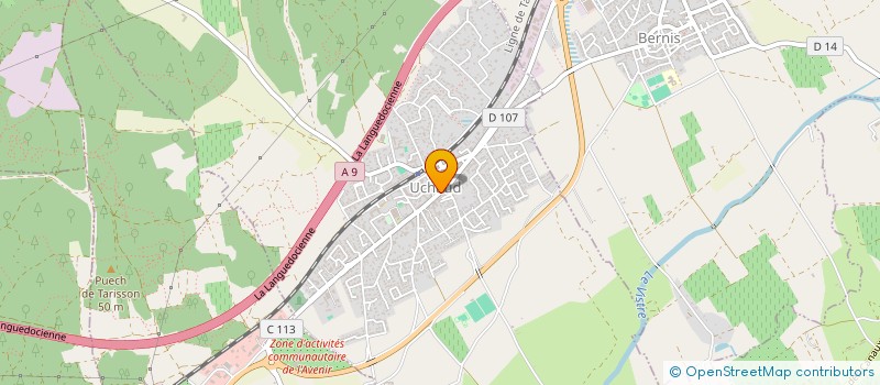 localisation de l'entreprise MONSIEUR SOFIANE PRAGET  UCHAUD