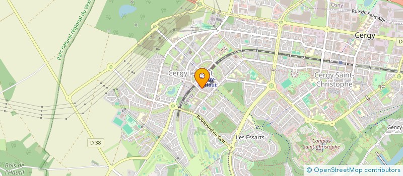 localisation de l'entreprise MONSIEUR SOFIANE SADEG  CERGY