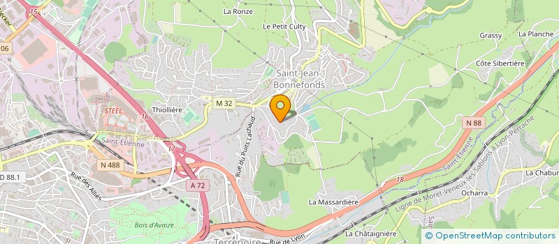 localisation de l'entreprise MONSIEUR SOFIANE TABTI  SAINT-JEAN-BONNEFONDS