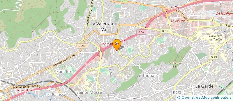 localisation de l'entreprise MONSIEUR SOFIANE TOUZZANI  LA VALETTE-DU-VAR