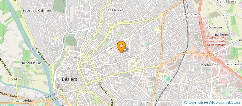 localisation de l'entreprise MONSIEUR SOFIANE WAHLER  BEZIERS