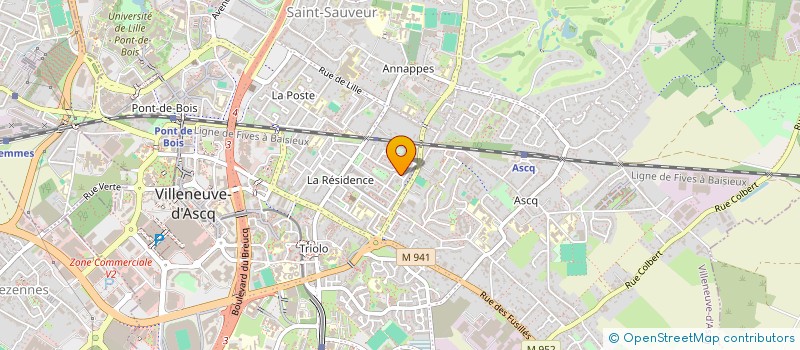 localisation de l'entreprise MONSIEUR SOFIANE YEKHLEF  VILLENEUVE-D'ASCQ