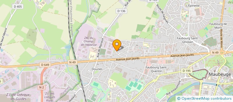 localisation de l'entreprise MONSIEUR SOFIANE ZAOUI  MAUBEUGE