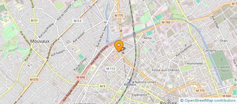 localisation de l'entreprise MONSIEUR SOFIEN BIZZOTTO  ROUBAIX