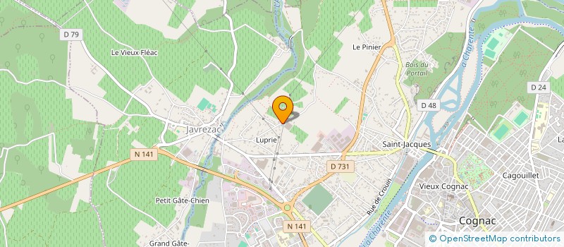 localisation de l'entreprise MONSIEUR SOFIEN LASFAR à COGNAC