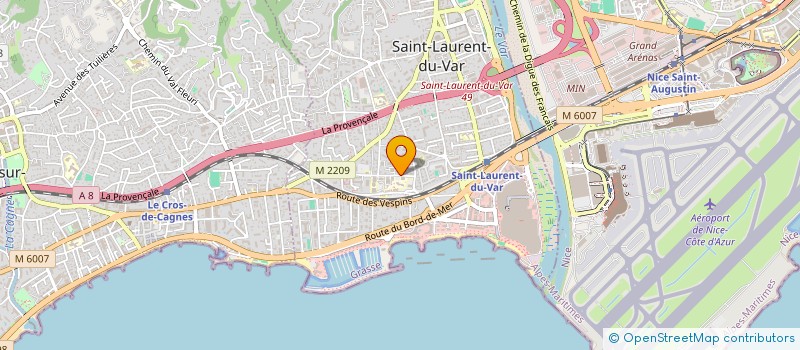 localisation de l'entreprise MONSIEUR SOFIENE BOUHLEL  SAINT-LAURENT-DU-VAR