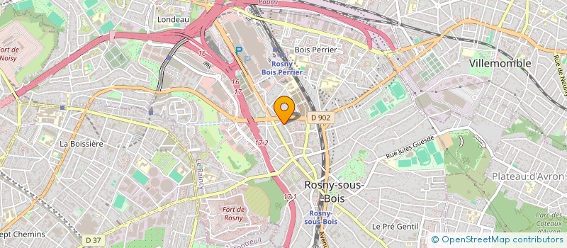 localisation de l'entreprise MONSIEUR SOFIOU HINNOUHO à ROSNY-SOUS-BOIS