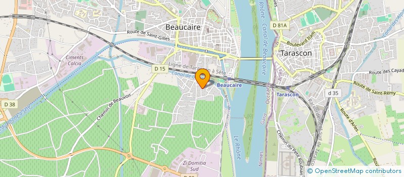 localisation de l'entreprise MONSIEUR SOFYAN CARLETTA  BEAUCAIRE