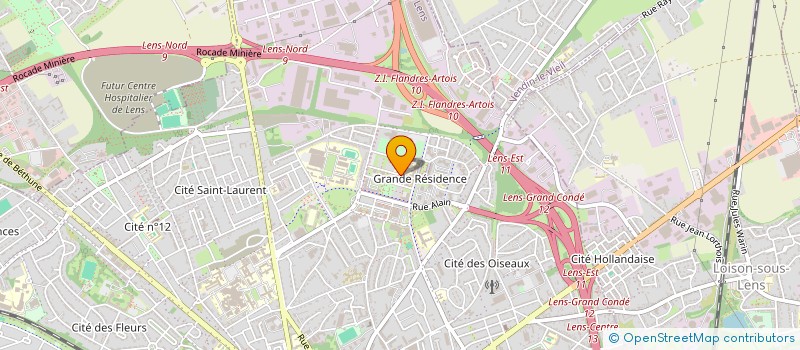 localisation de l'entreprise MONSIEUR SOFYENE MEZRIGUI  LENS