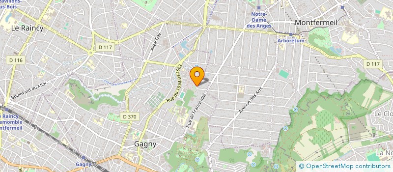 localisation de l'entreprise MONSIEUR SOHAIL JANJUA à GAGNY