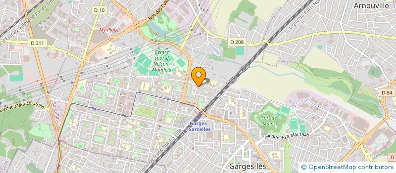 localisation de l'entreprise MONSIEUR SOHAIL MIAKHIL  SARCELLES