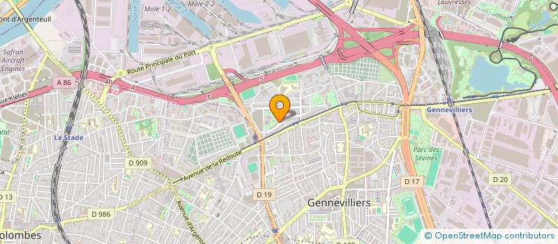 localisation de l'entreprise MONSIEUR SOHEYB HADIFI à GENNEVILLIERS