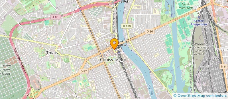 localisation de l'entreprise MONSIEUR SOHEYB SEGHIR  CHOISY-LE-ROI