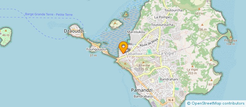 localisation de l'entreprise MONSIEUR SOIDIKI AHMED à DZAOUDZI