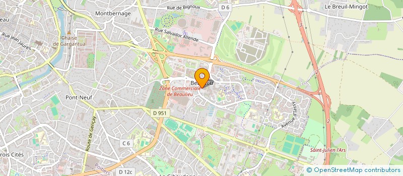 localisation de l'entreprise MONSIEUR SOIHIROU OUSSOUFI  POITIERS