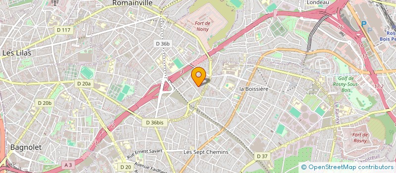 localisation de l'entreprise MONSIEUR SOILIHI DJAMANI  ROMAINVILLE