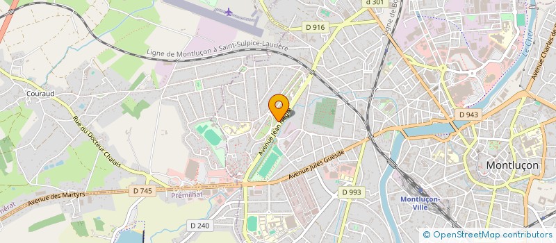 localisation de l'entreprise MONSIEUR SOIMADOU M'DERE  MONTLUCON