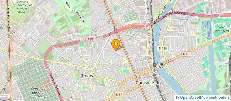 localisation de l'entreprise MONSIEUR SOKHA LHERNAULT  THIAIS